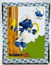 The Smurfs - Schleich - 40510 Smurf Gymnast (rings) New Look Box