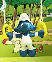 The Smurfs - Schleich - 40510 Smurf Gymnast (rings)