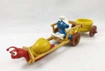 The Smurfs - Schleich - 40622 Snail Cart Deluxe Playset (loose)