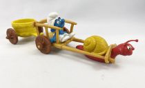 The Smurfs - Schleich - 40622 Snail Cart Deluxe Playset (loose)