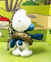 The Smurfs - Schleich - Keychain 20058 Winner Smurf (golden crown)