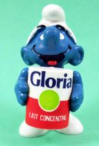 The Smurfs - Schleich - Promotional Smurf with Gloria Milk Can