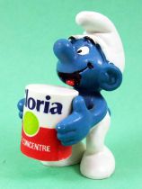 The Smurfs - Schleich - Promotional Smurf with Gloria Milk Can