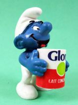 The Smurfs - Schleich - Promotional Smurf with Gloria Milk Can