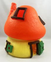 The Smurfs - Schleich - Smurf House (yellow light and orange)