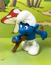 The Smurfs - Schleich - Smurf with crutch (Promotional Figure : Les Paralysés de France)