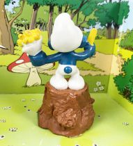 The Smurfs - Schleich - Smurf with Fries Cornet (Pencil Sharpener)