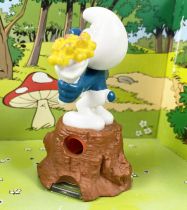 The Smurfs - Schleich - Smurf with Fries Cornet (Pencil Sharpener)