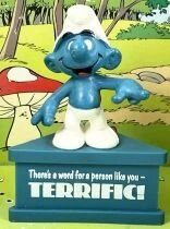 The Smurfs - Schleich / Wallace Berrie Co. - 20050 Pointed finger Smurf (blue base)