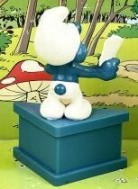 The Smurfs - Schleich / Wallace Berrie Co. - 20056 Cards Payer Smurf (blue base)