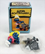 The Smurfs - Schleich (MAFI) - 40227 Smurfette with Caddy (Mint in Box)