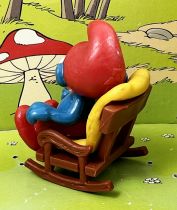 The Smurfs - Schleich (Quick promotional) - 40228 PaPa Smurf with rocking chair