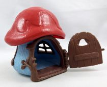 The Smurfs - Schleich Little House (Blue) with Red Roof (loose)