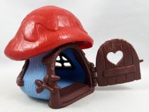 The Smurfs - Schleich Little House (Blue) with Red Roof (loose)