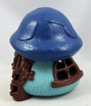 The Smurfs - Schleich Little House (Turquoise) with Blue Roof (loose )