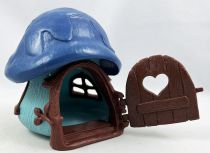 The Smurfs - Schleich Little House (Turquoise) with Blue Roof (loose )