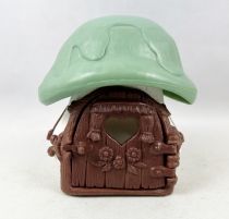 The Smurfs - Schleich Little House (White) with Green Roof (loose)