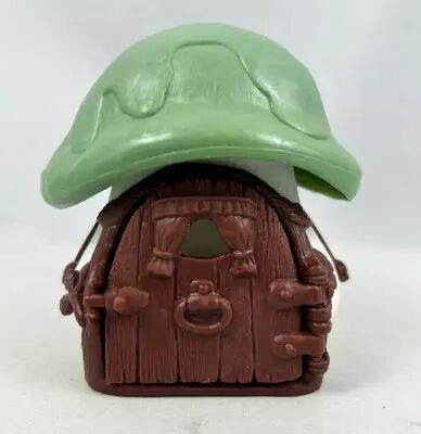 The Smurfs - Schleich Little House (White) with Green Roof (loose)