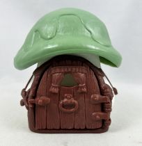The Smurfs - Schleich Little House (White) with Green Roof (loose)