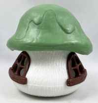 The Smurfs - Schleich Little House (White) with Green Roof (loose)