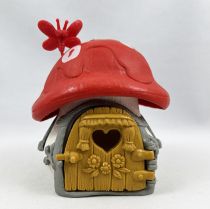 The Smurfs - Schleich Little House (White) with Red Roof (loose)