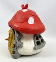 The Smurfs - Schleich Little House (White) with Red Roof (loose)