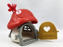 The Smurfs - Schleich Little House (White) with Red Roof (loose)