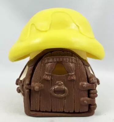 The Smurfs - Schleich Little House (White) with Yellow Roof (loose)