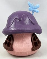The Smurfs - Schleich Little Pink House with Purple Roof & Butterfly (loose)