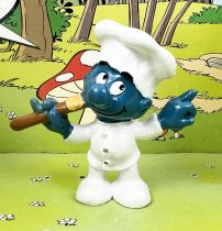 The Smurfs - Schliech Clips PVC Figure - Cook Smurf # 1 (loose)