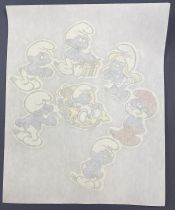 The Smurfs - Vintage T-Shirt Iron-On Heat Transfers - The Smurfs and the Baby Smurf