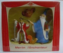 The Sword in the Stone Boxed Set Plastic figure Jim Merlin Arthur Archimede Squirrel
