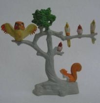The Sword in the Stone Plastic figure Jim Tree with archimedes & Squirrel