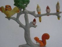 The Sword in the Stone Plastic figure Jim Tree with archimedes & Squirrel