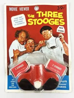 The Three Stooges - Acme Toys 1965 - Movie Viewer (Opened Card)