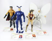 The Tick (2001 TV Series) - N2Toys - Set de 4 figurines : Arthur, Batmanuel, Captain Liberty, I.P. Daley Tick