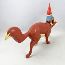 The world of David the Gnome -  BRB / Star Toys PVC Figure - David on the back of Swift the fox