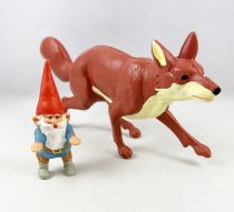 The world of David the Gnome -  BRB / Star Toys PVC Figure - David on the back of Swift the fox