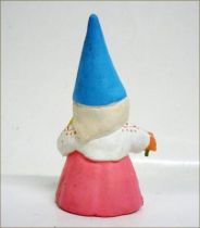 The world of David the Gnome - PVC Figure - Lisa picking of the flowers (pink dress)