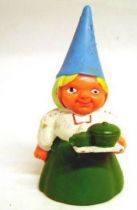 The world of David the Gnome - PVC Figure - Lisa serves the Tea (green dress)
