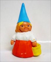 The world of David the Gnome - PVC Figure - Lisa with a bucket (orange dress)