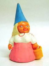 The world of David the Gnome - PVC Figure - Lisa with a bucket (pink dress)