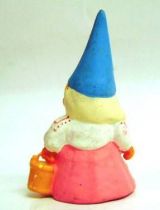 The world of David the Gnome - PVC Figure - Lisa with a bucket (pink dress)