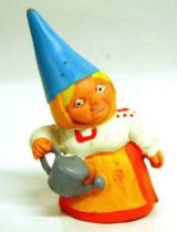 The world of David the Gnome - PVC Figure - Lisa with a watering-can (orange dress)