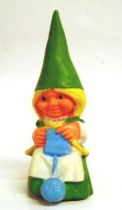 The world of David the Gnome - PVC Figure - Susan knits (green dress)