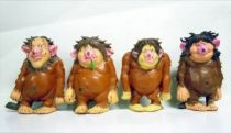 The world of David the Gnome - PVC Figure - Trolls (Holley, Poopey, Pot & Pat)