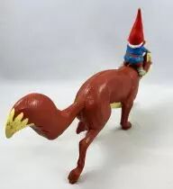 The world of David the Gnome - Star Toys PVC Figure - David on the back of Swift the fox