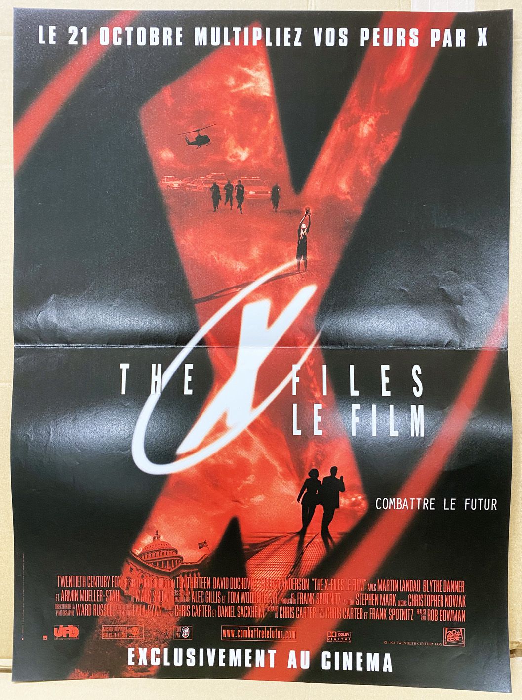 The XFiles Fight the Future Movie Poster 40x60cm 20th Century Fox