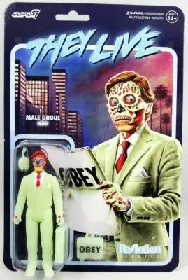 They Live - Super7 ReAction Figure - Male Ghoul \ Glow\ 