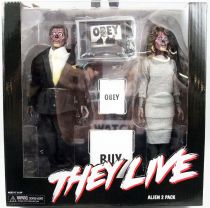 They Live (Invasion Los Angeles) - NECA - Alien 2-pack - Figurines Retro 20cm